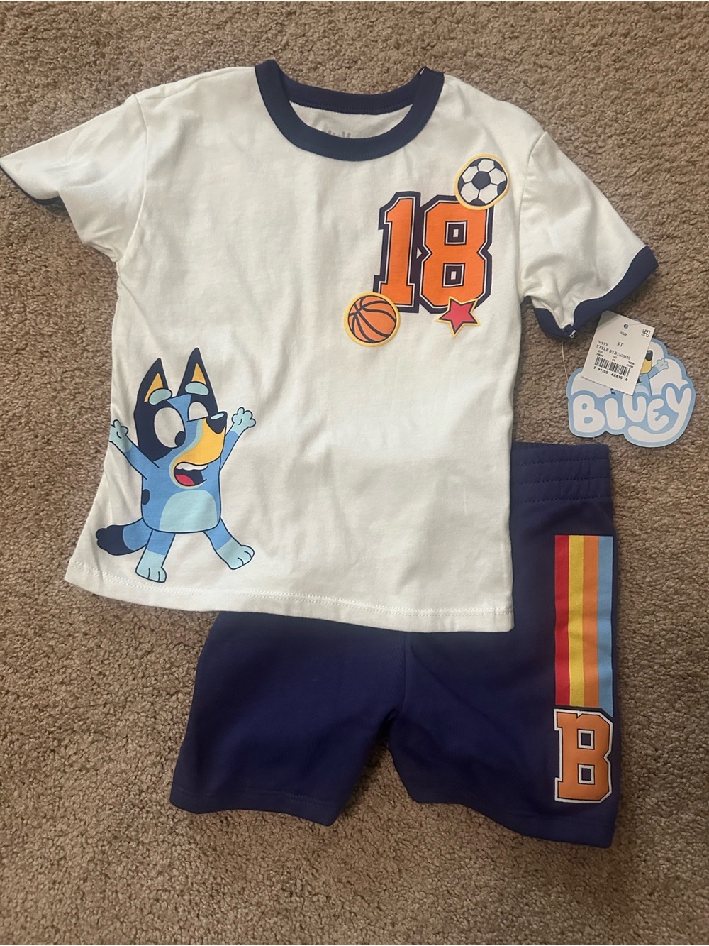 NWT Bluey Basketball Boys set 3T